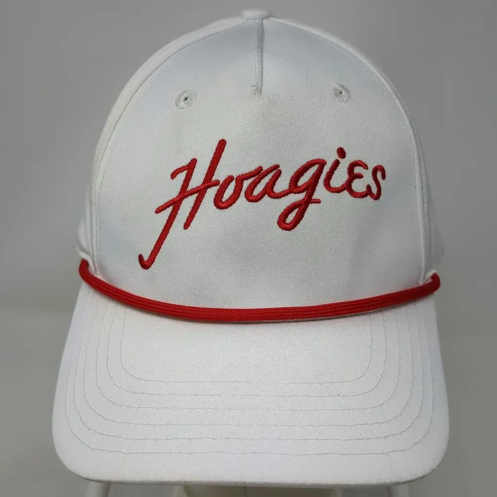 Wawa 5 Panel White One Size Hoagies Red Rope Script Snapback Polyester Hat